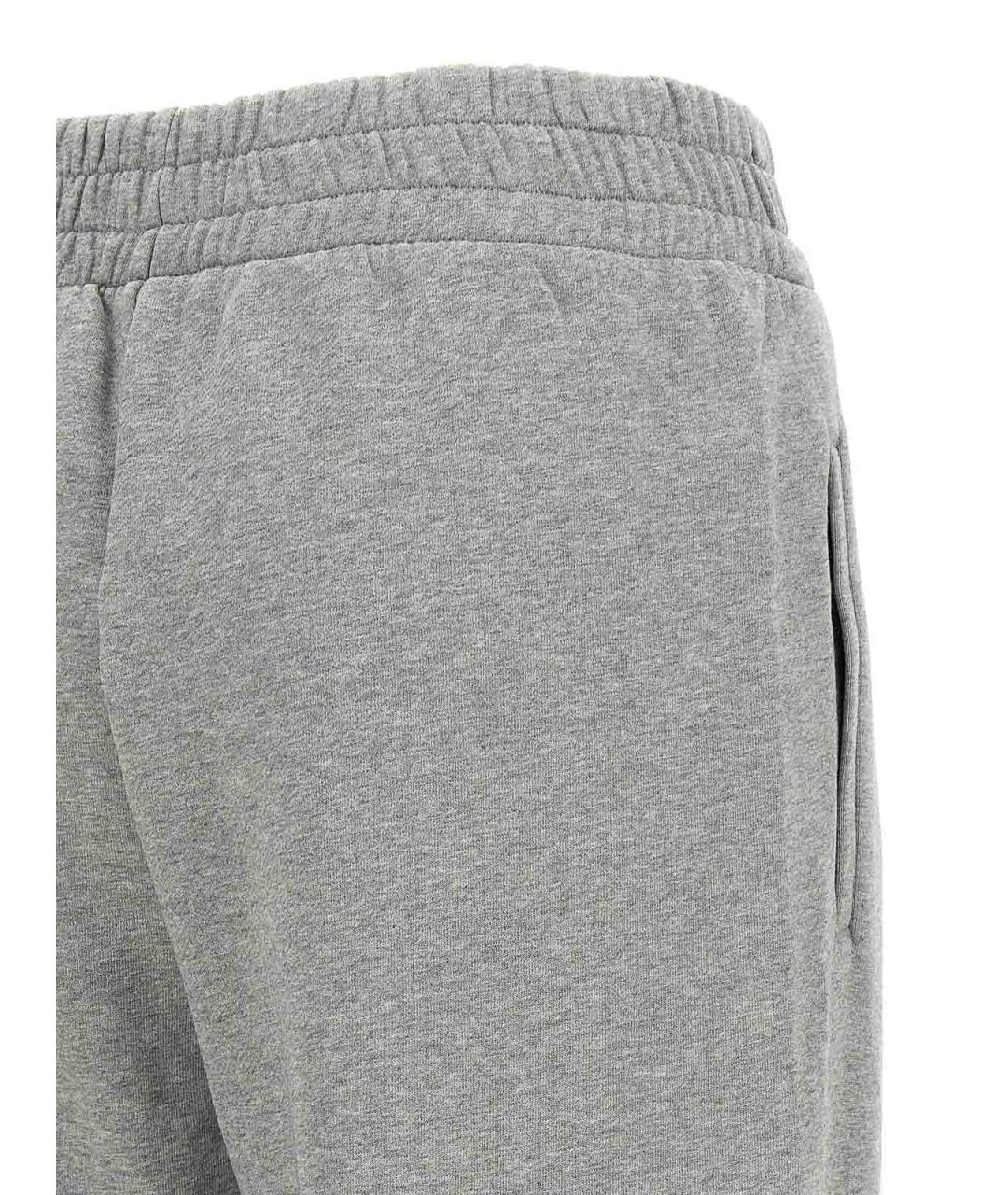 OFF-WHITE Серые хлопковые спортивные брюки и шорты, фото 4