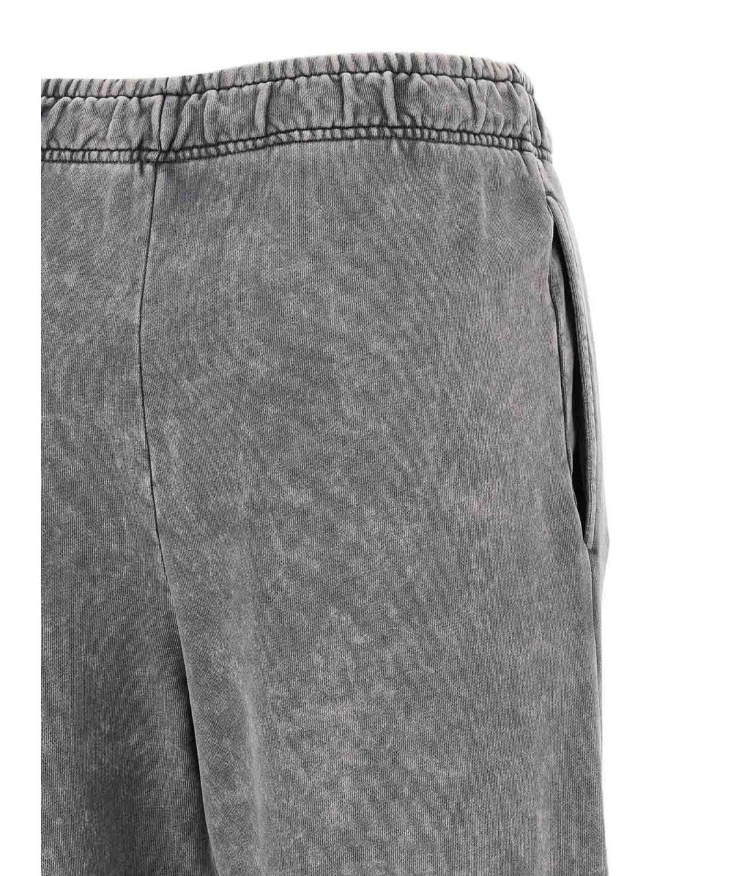 PINKO Серые хлопковые спортивные брюки и шорты, фото 4