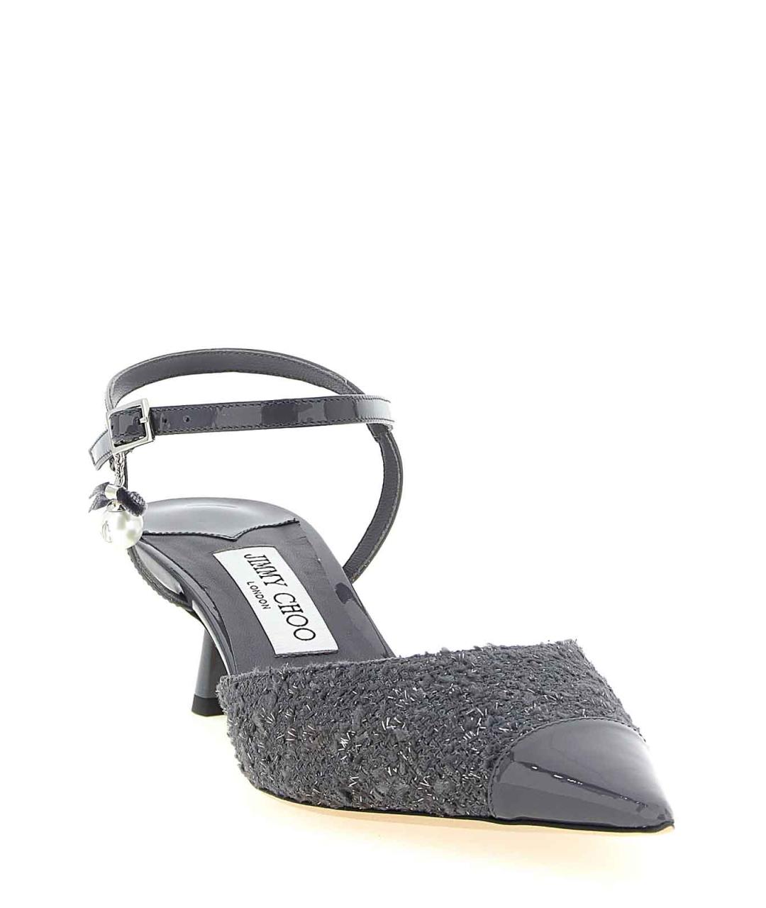 JIMMY CHOO Серые кожаные туфли, фото 2