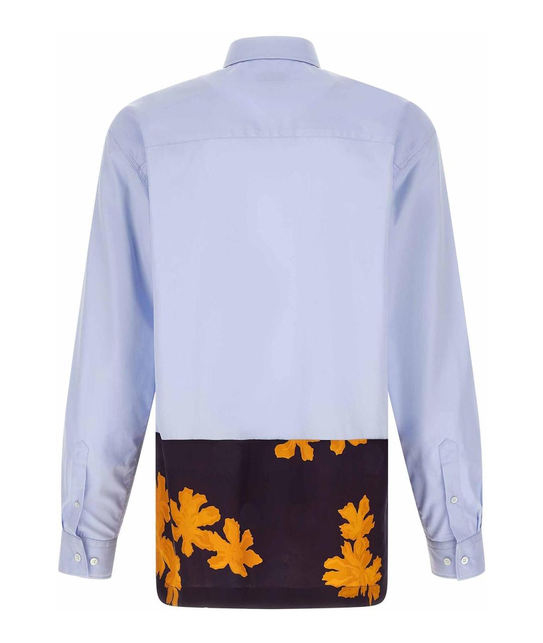 DRIES VAN NOTEN Голубая хлопковая кэжуал рубашка, фото 2