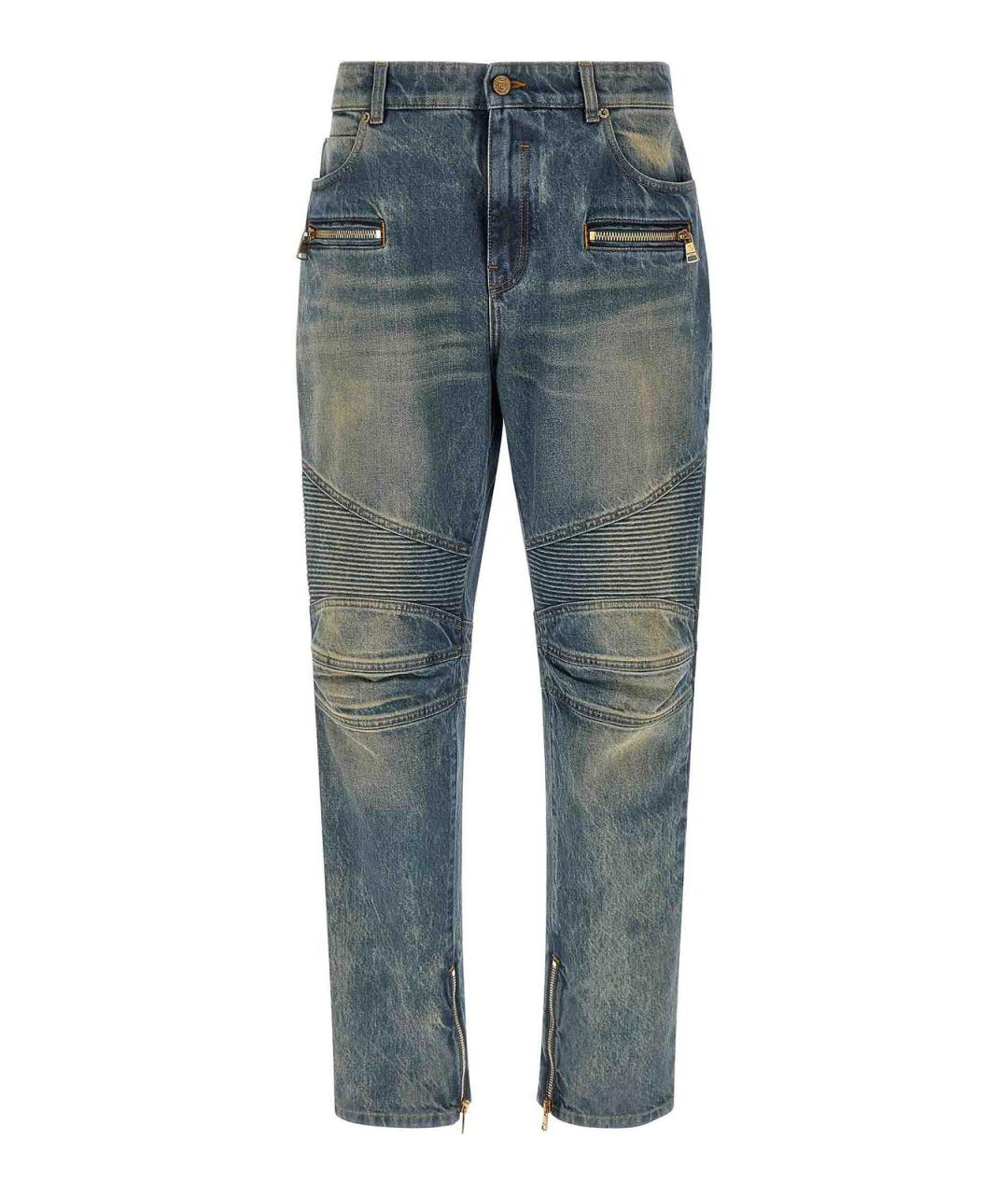 BALMAIN Синие прямые джинсы, фото 1