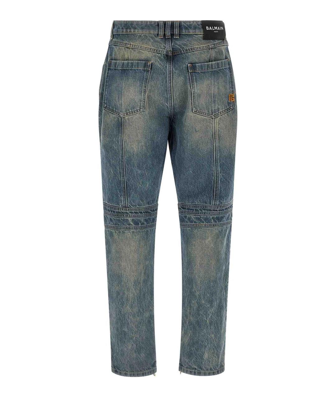 BALMAIN Синие прямые джинсы, фото 2