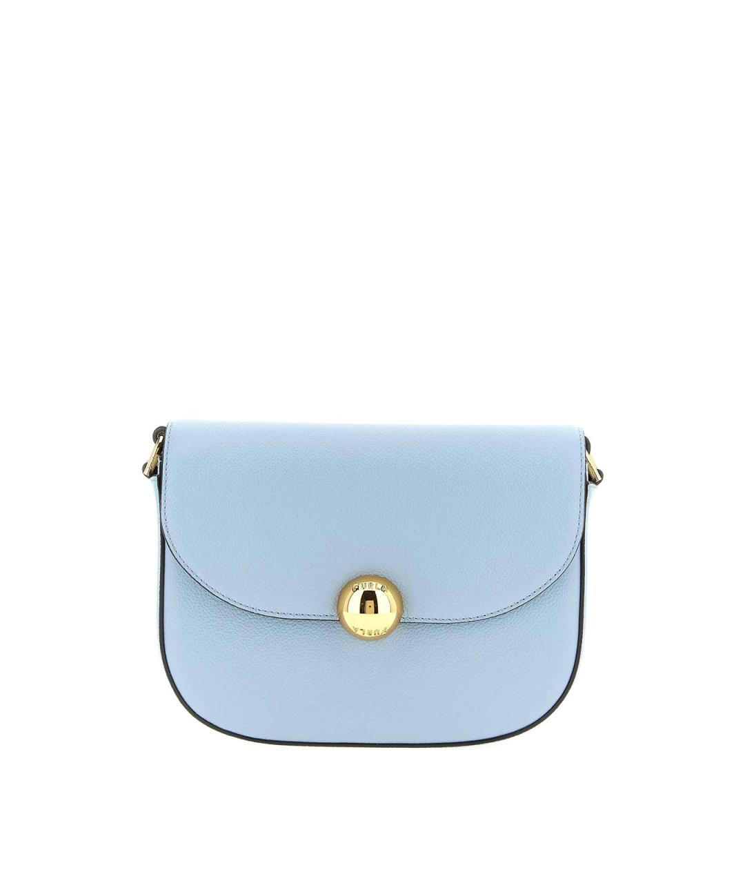 FURLA Голубая кожаная сумка через плечо, фото 1