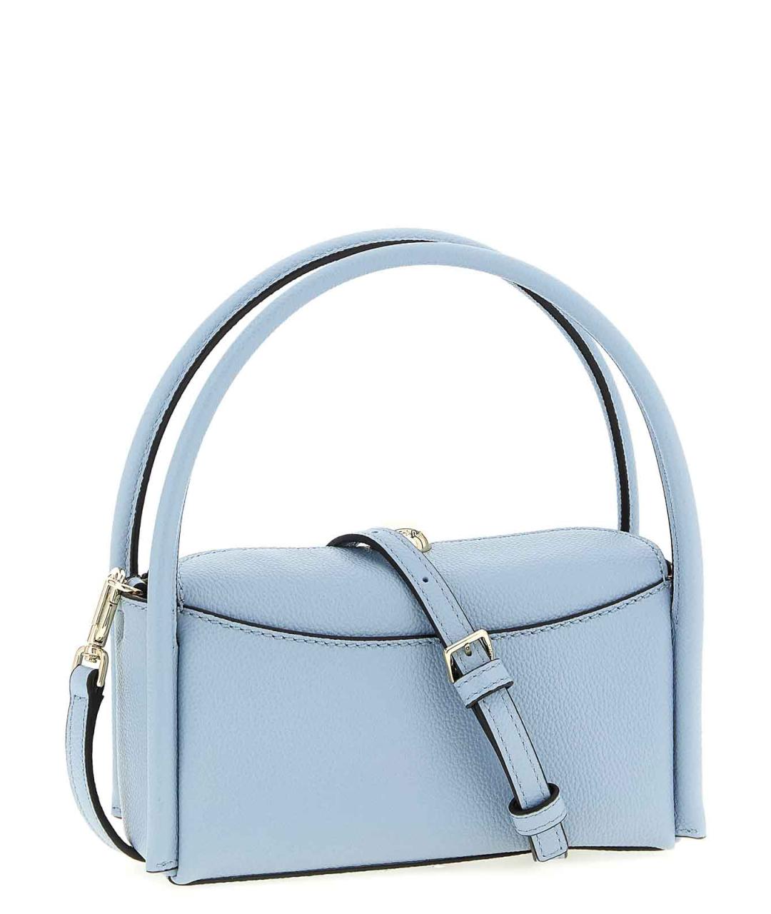 FURLA Голубая кожаная сумка через плечо, фото 2