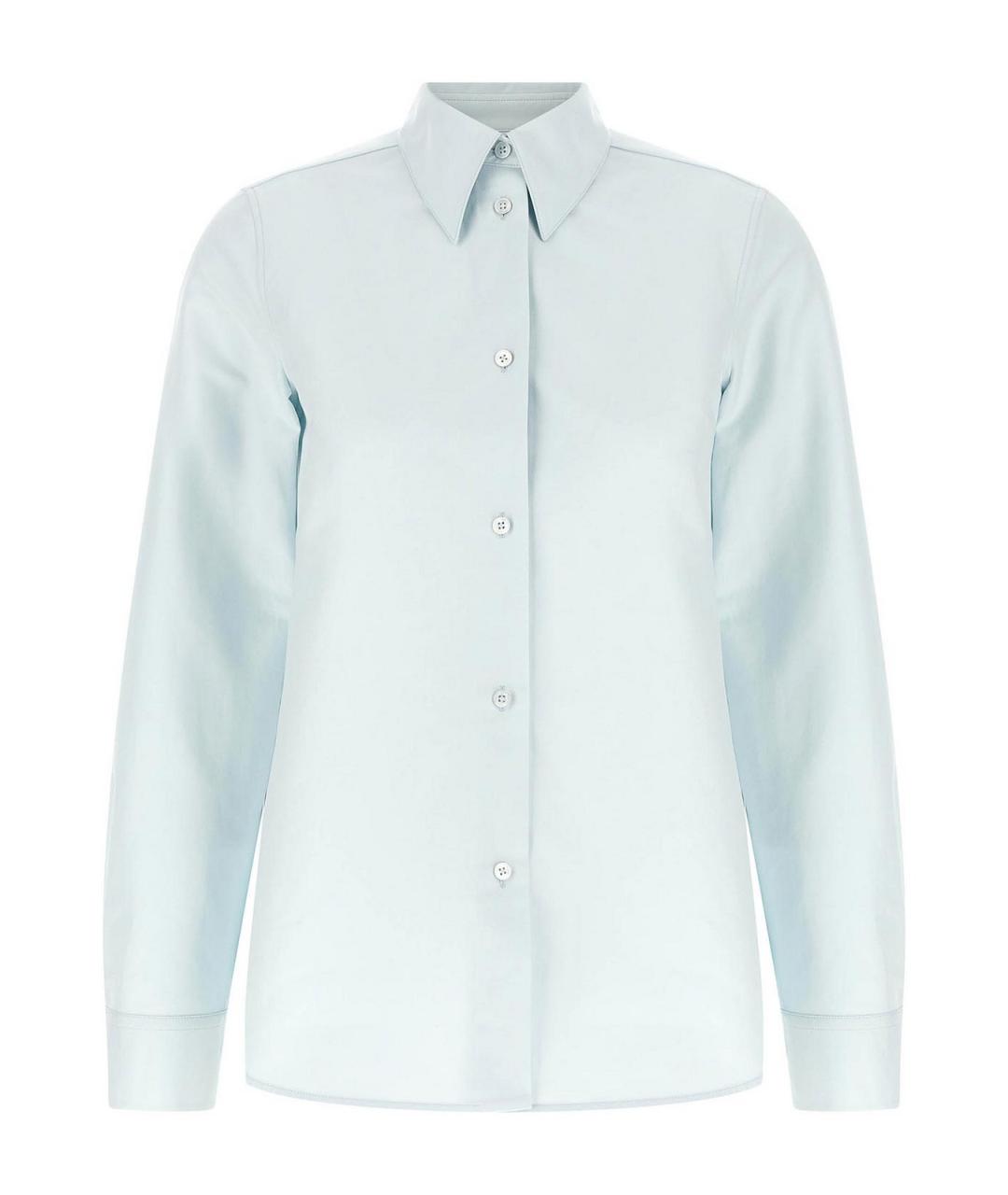 JIL SANDER Голубая хлопковая рубашка, фото 1