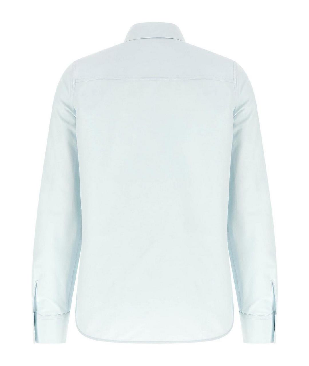 JIL SANDER Голубая хлопковая рубашка, фото 2