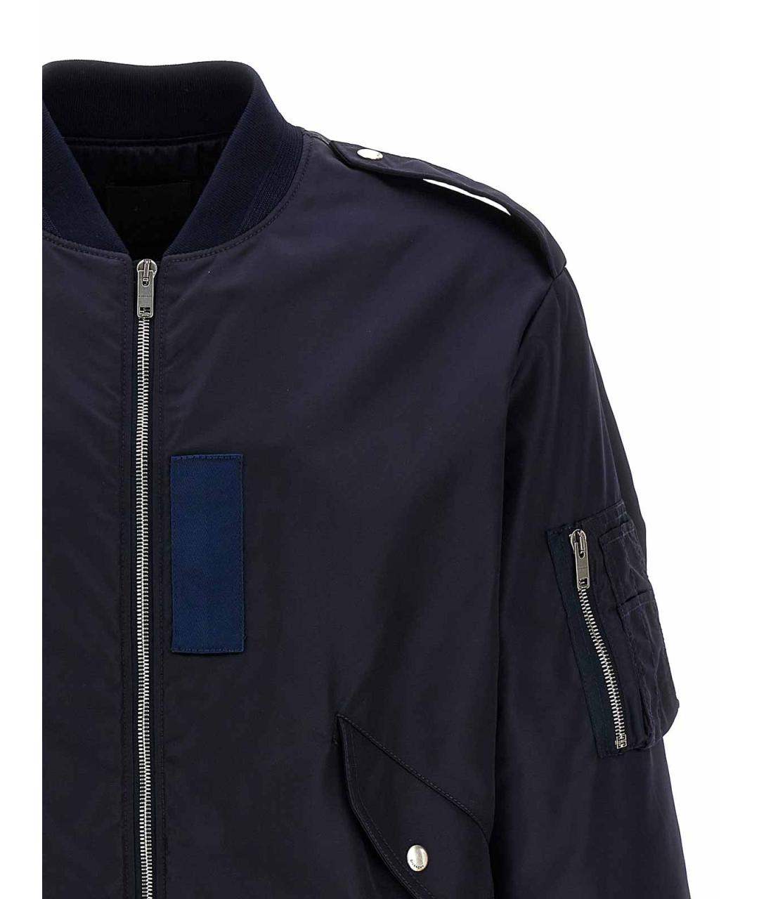 GIVENCHY Темно-синяя полиамидовая куртка, фото 3