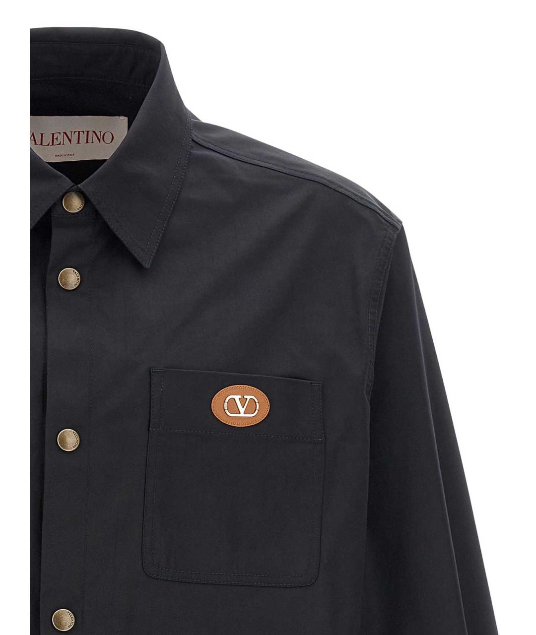 VALENTINO Темно-синяя полиамидовая куртка, фото 3