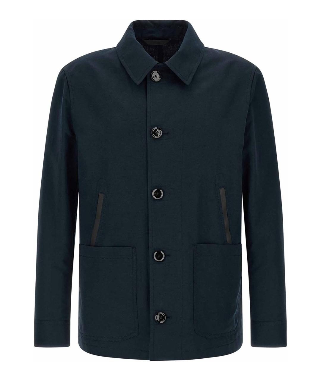 BRIONI Синяя льняная куртка, фото 1