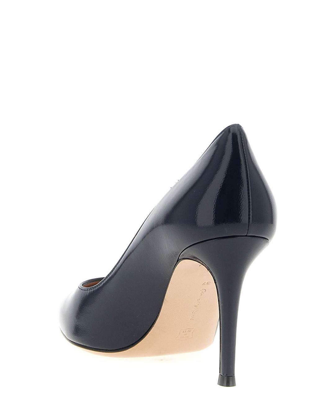 GIANVITO ROSSI Синие кожаные туфли, фото 3