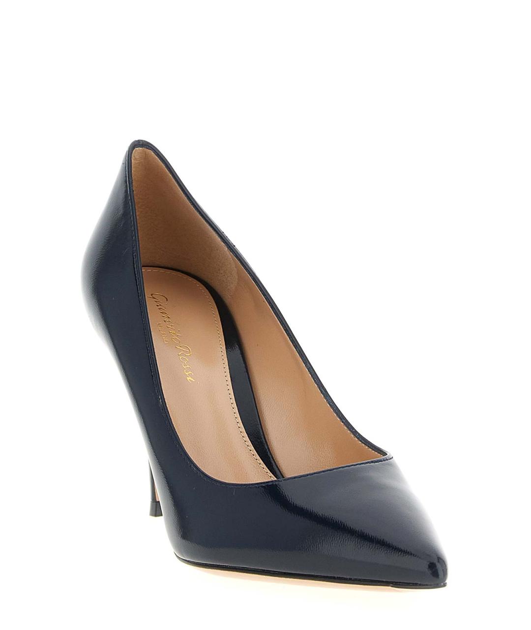 GIANVITO ROSSI Синие кожаные туфли, фото 2