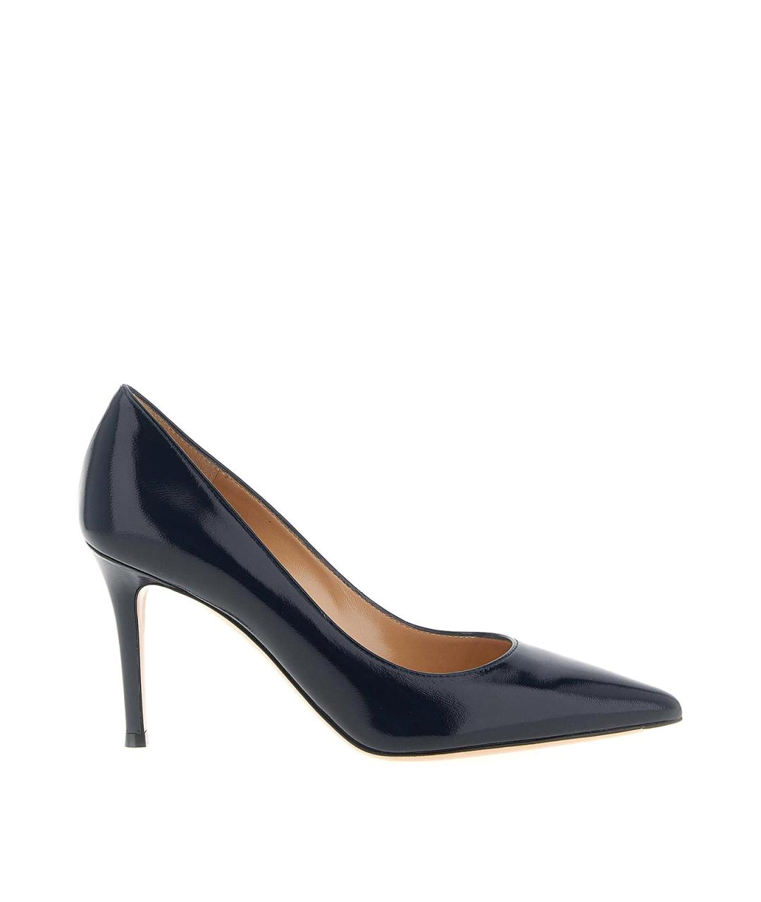 GIANVITO ROSSI Синие кожаные туфли, фото 1