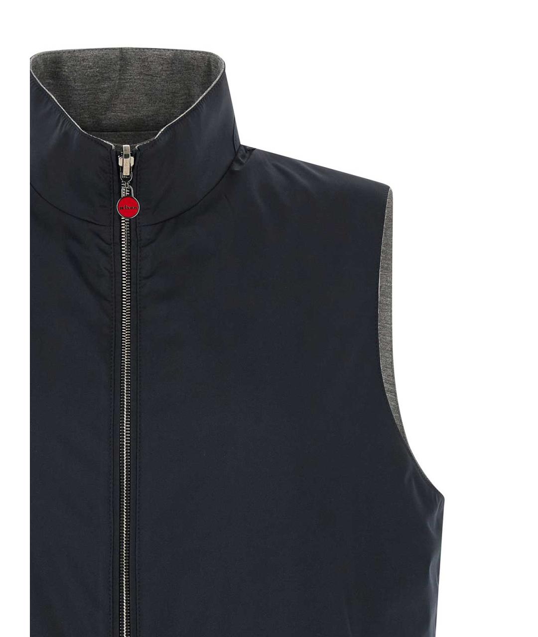 KITON Синяя хлопковая жилетка, фото 4