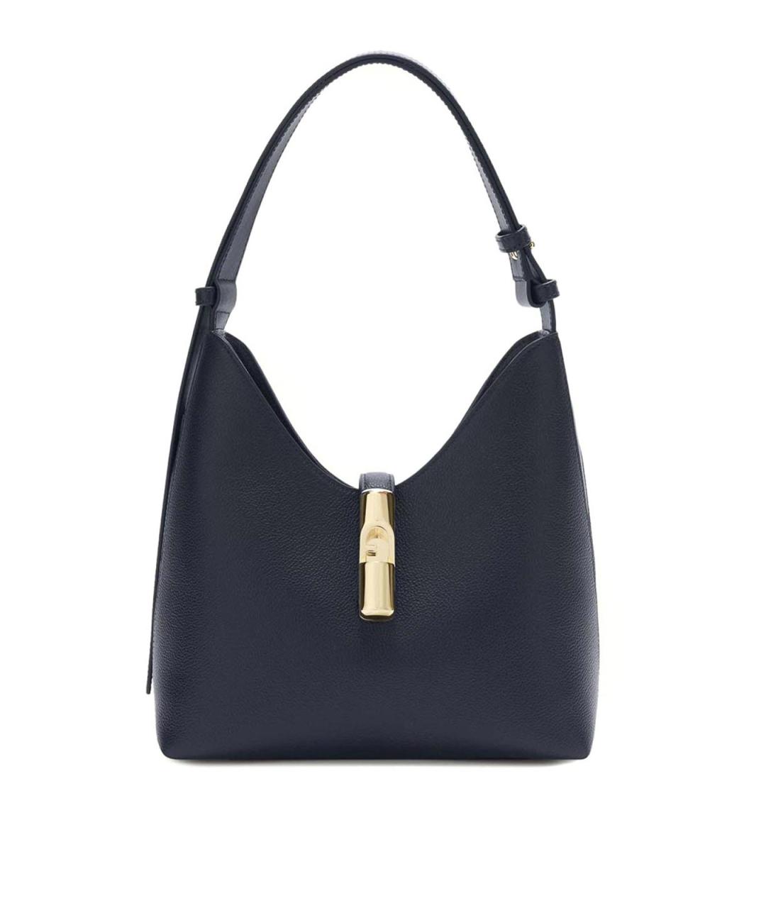 FURLA Синяя кожаная сумка тоут, фото 1
