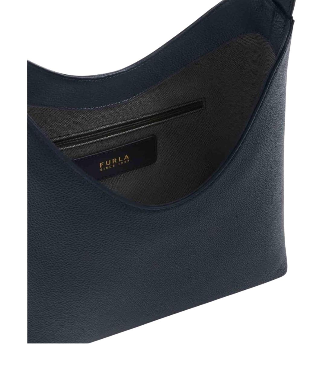 FURLA Синяя кожаная сумка тоут, фото 5