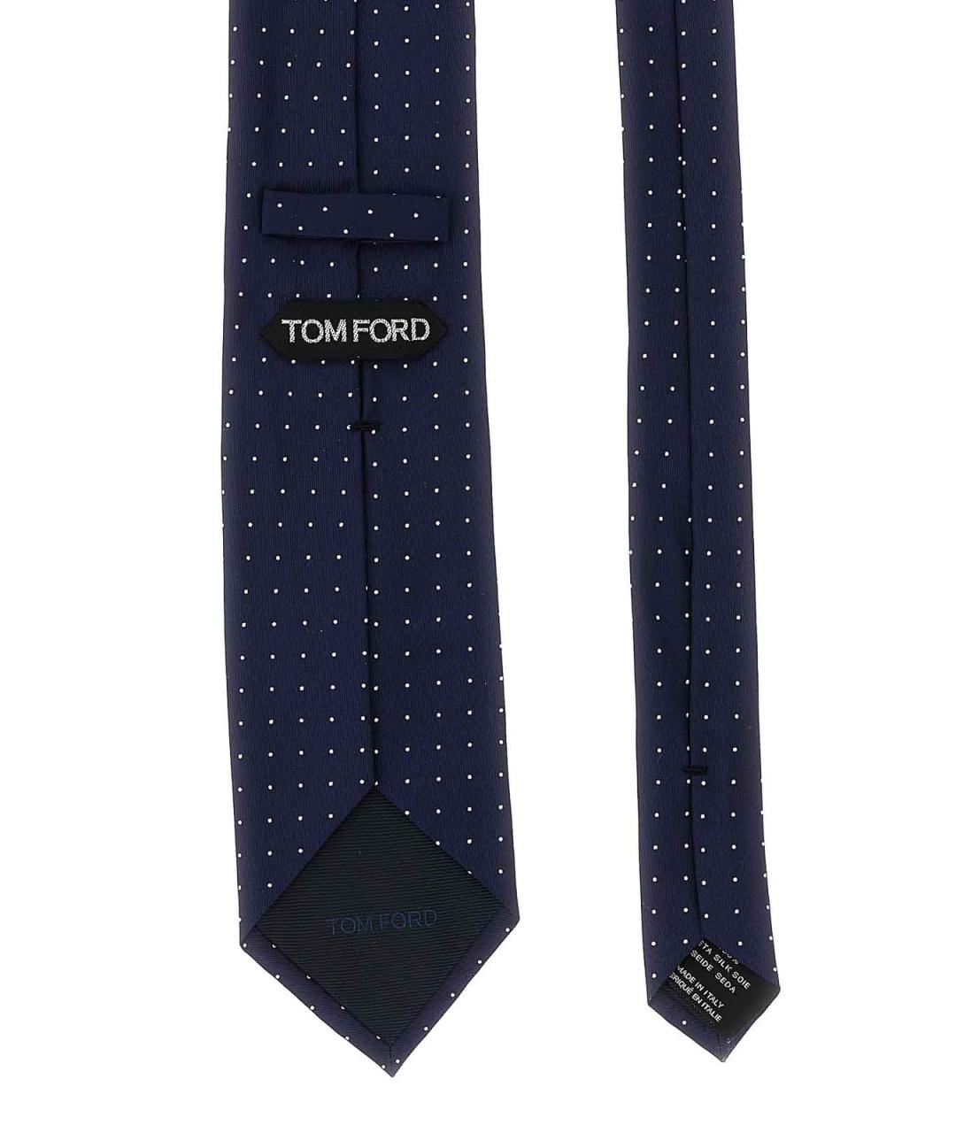 TOM FORD Синий шелковый галстук, фото 2