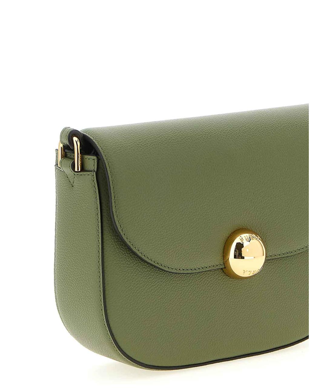FURLA Зеленая кожаная сумка через плечо, фото 3