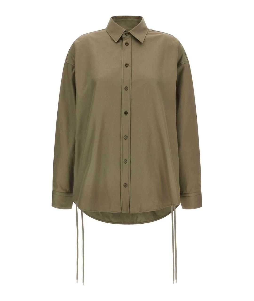 BALENCIAGA Зеленая хлопковая рубашка, фото 1