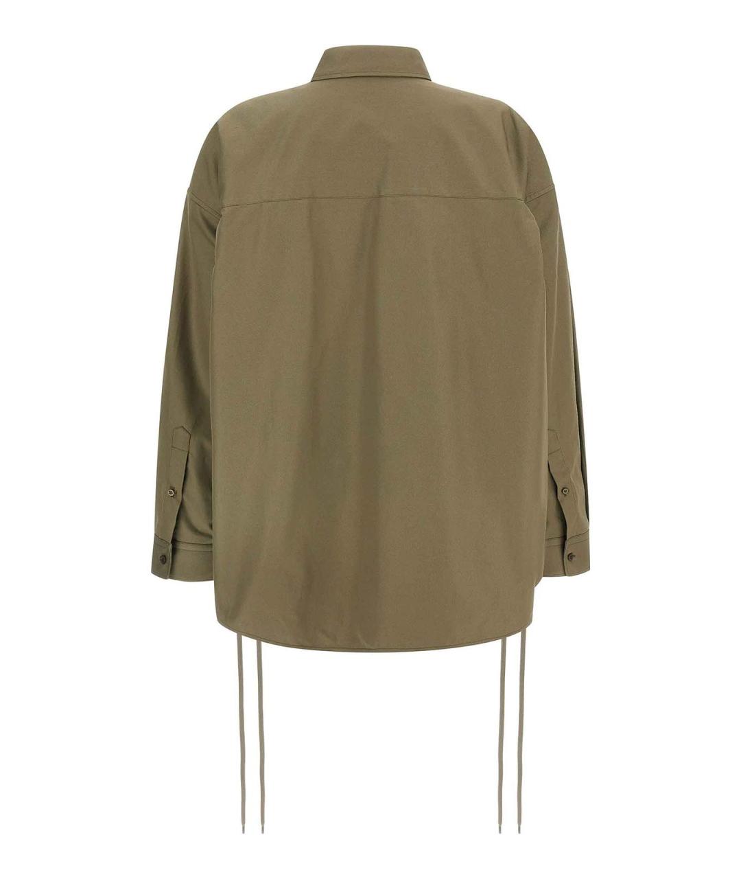 BALENCIAGA Зеленая хлопковая рубашка, фото 2