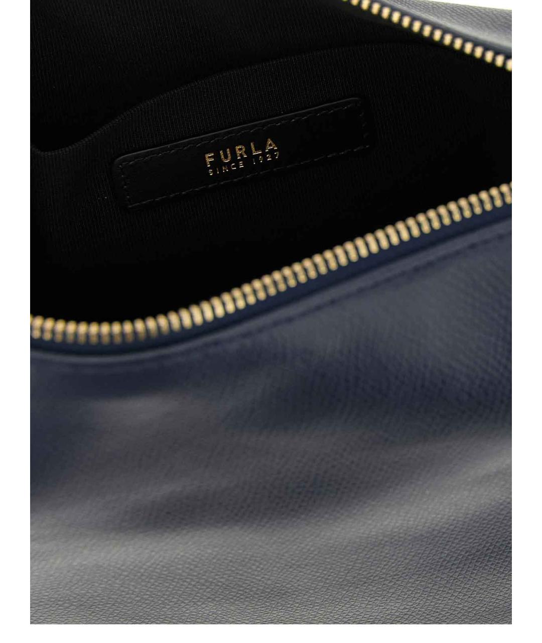 FURLA Синяя кожаная сумка через плечо, фото 4