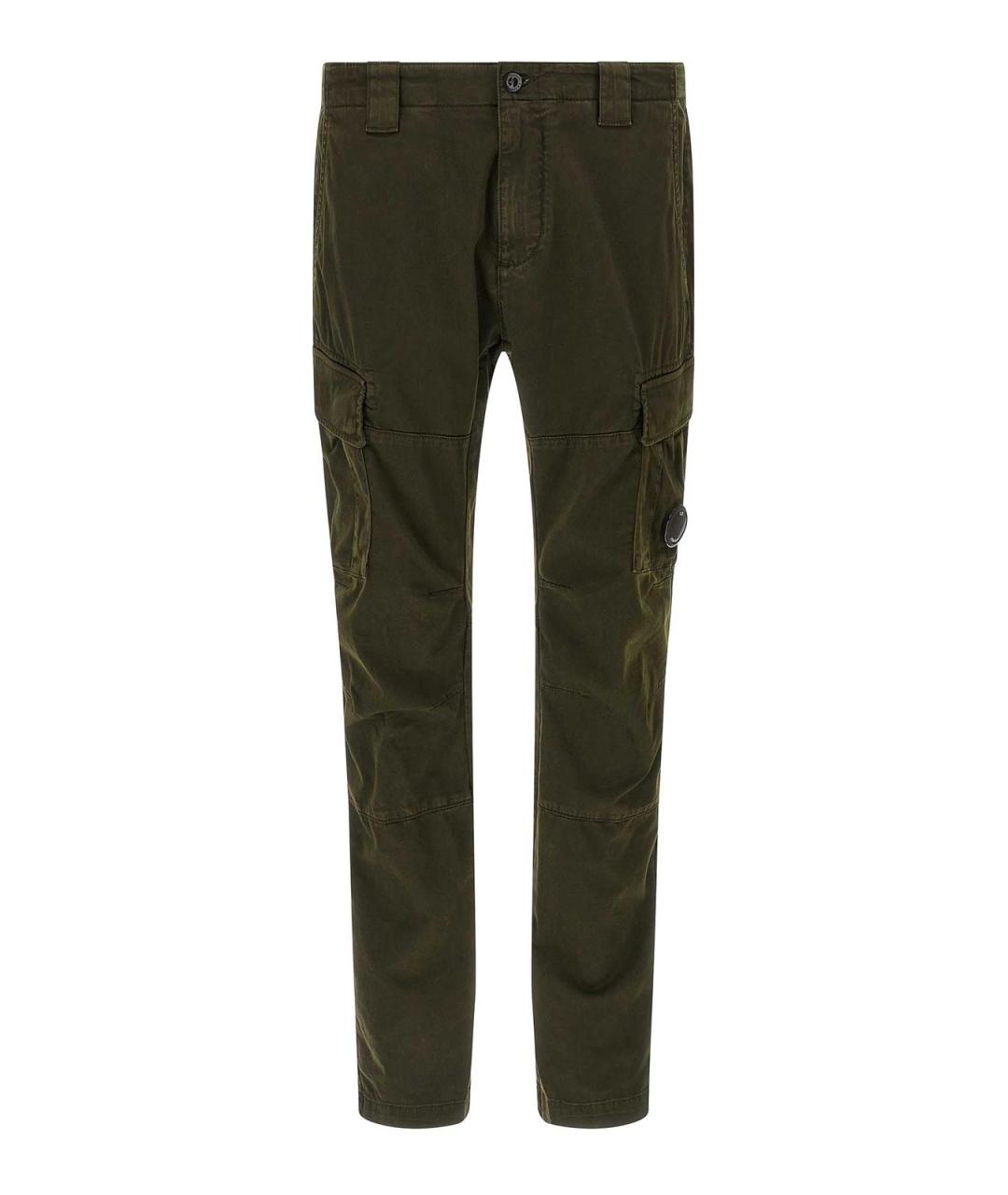CP COMPANY Зеленые хлопковые повседневные брюки, фото 1