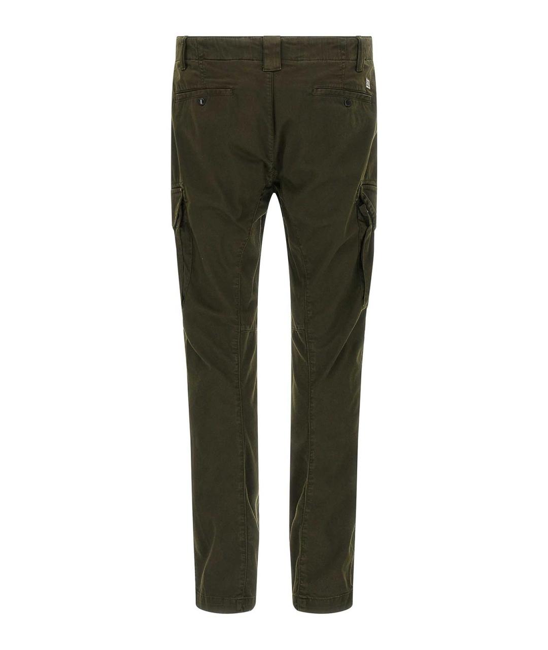 CP COMPANY Зеленые хлопковые повседневные брюки, фото 2