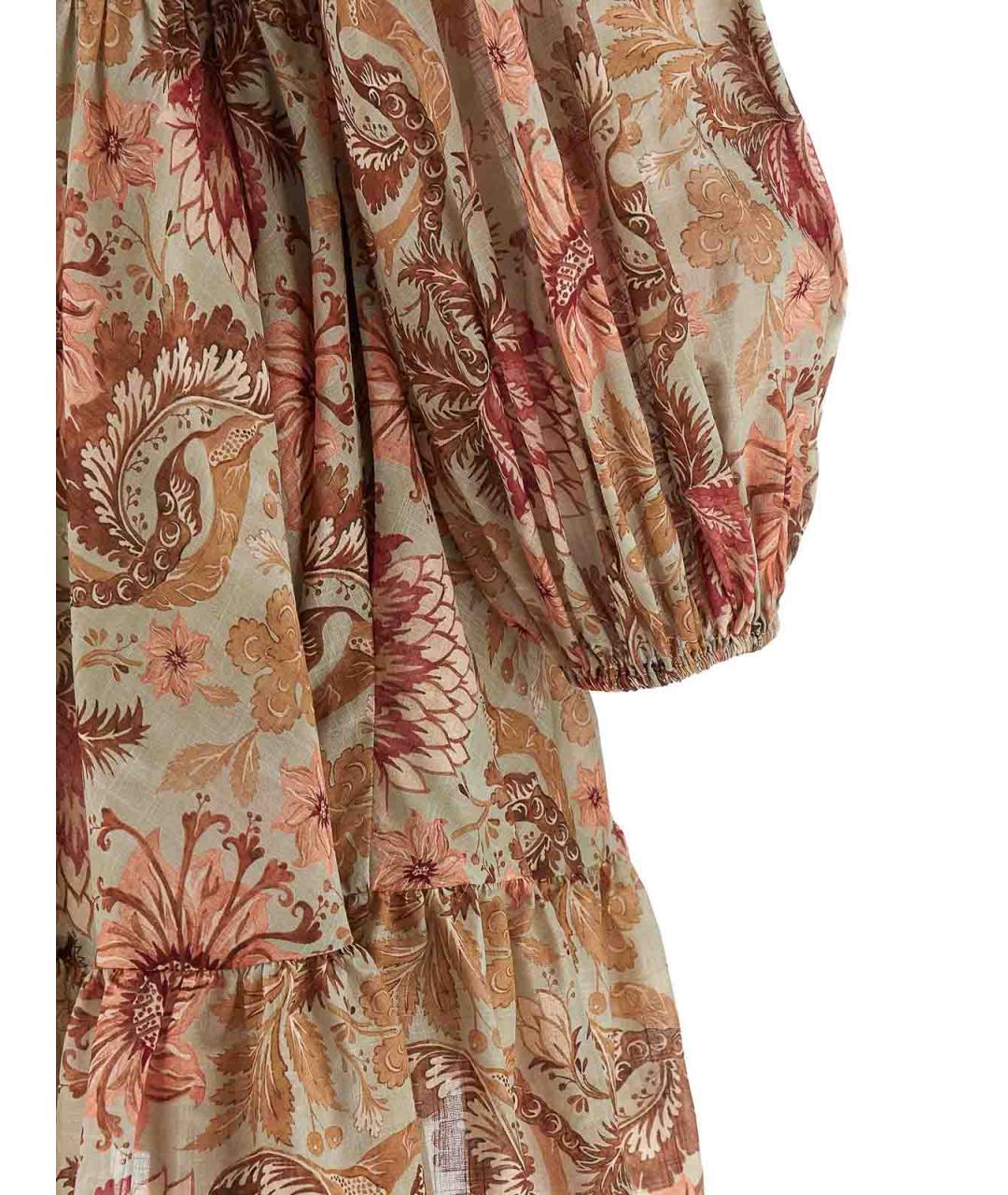 ZIMMERMANN Мульти хлопковое повседневное платье, фото 4