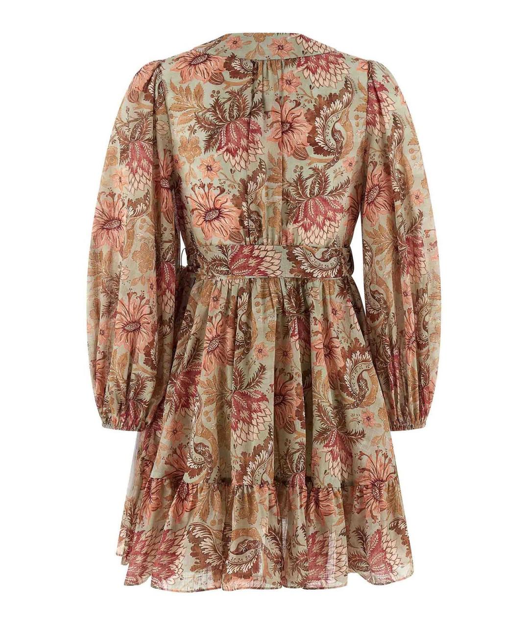 ZIMMERMANN Мульти хлопковое повседневное платье, фото 2