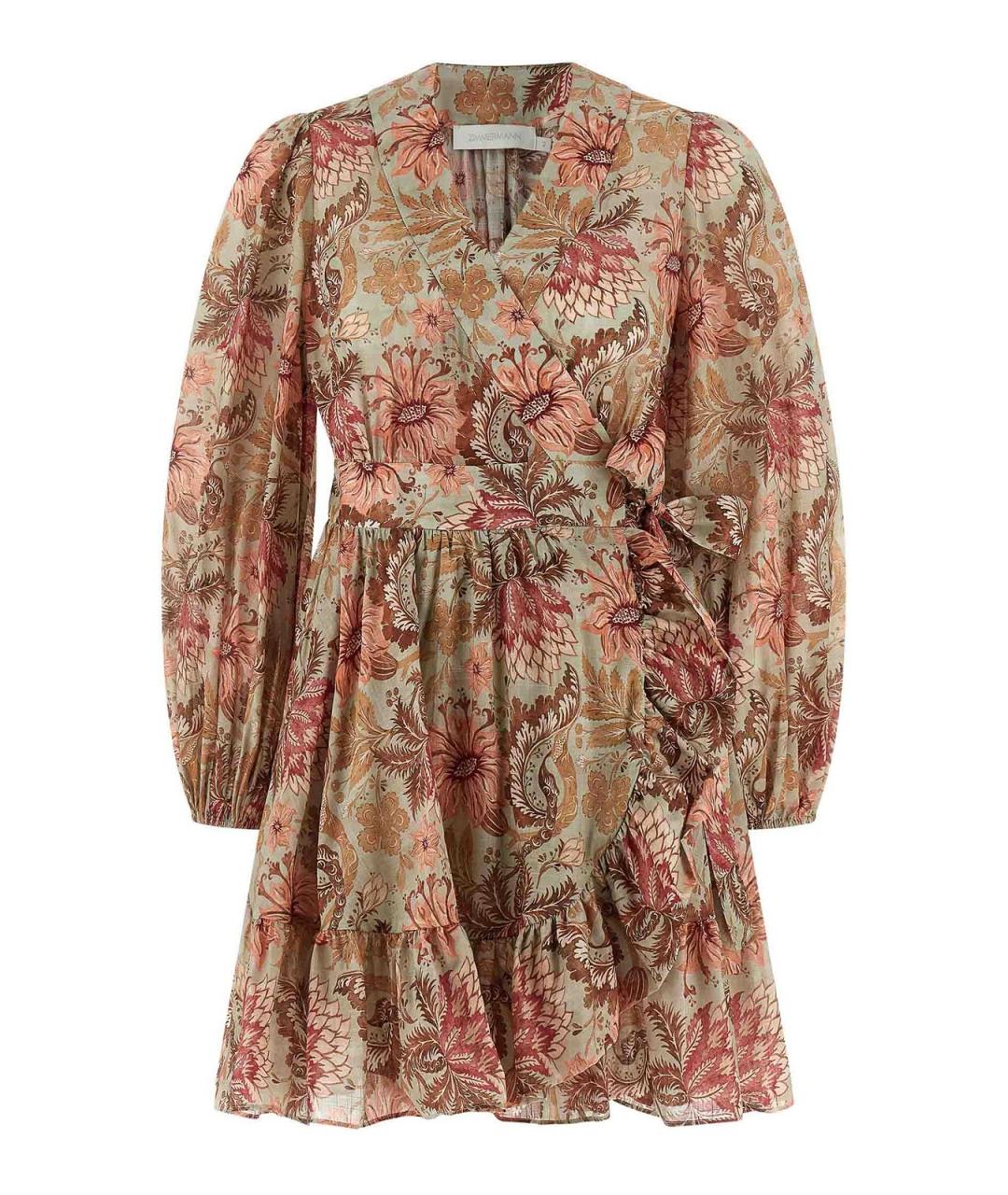 ZIMMERMANN Мульти хлопковое повседневное платье, фото 1