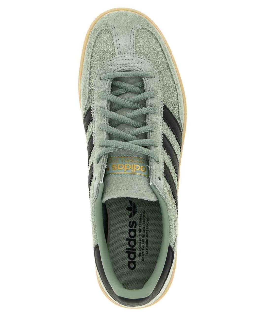 ADIDAS Зеленые замшевые низкие кроссовки / кеды, фото 4