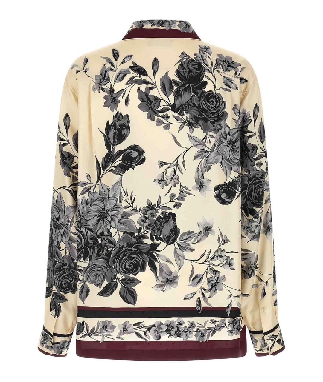 DOLCE&GABBANA Мульти шелковая кэжуал рубашка, фото 2