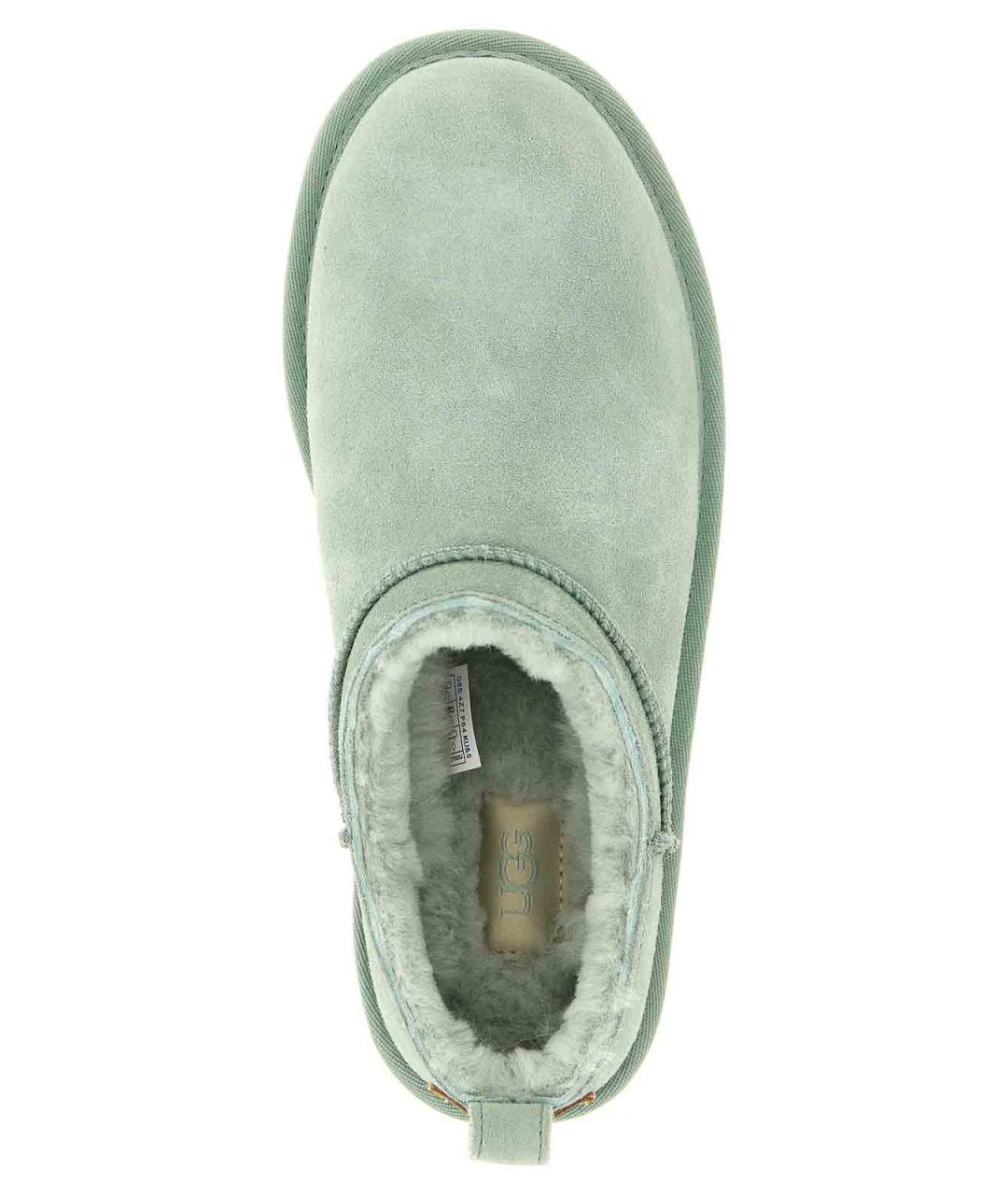UGG Салатовые замшевые полусапоги, фото 4