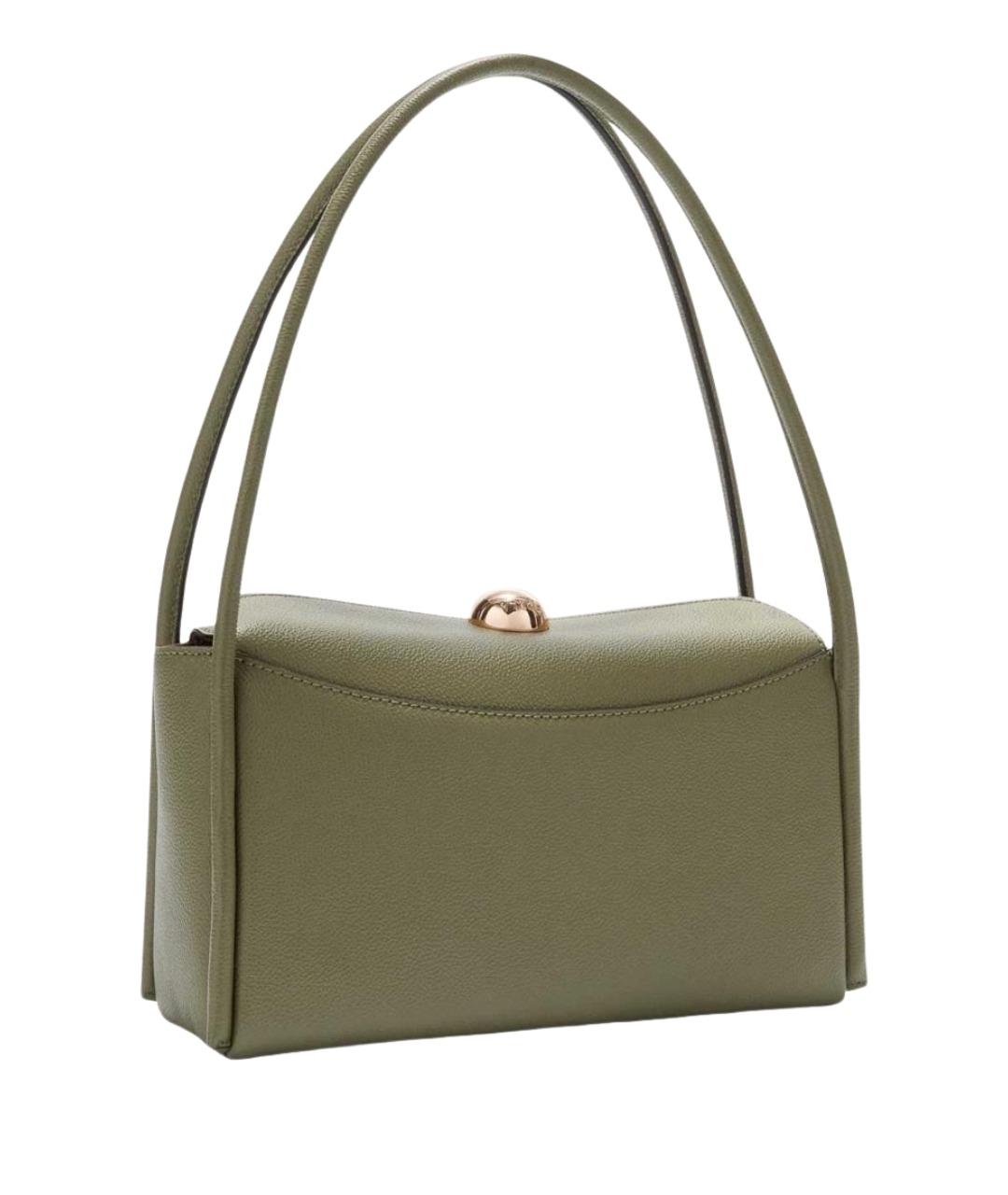 FURLA Зеленая кожаная сумка через плечо, фото 2