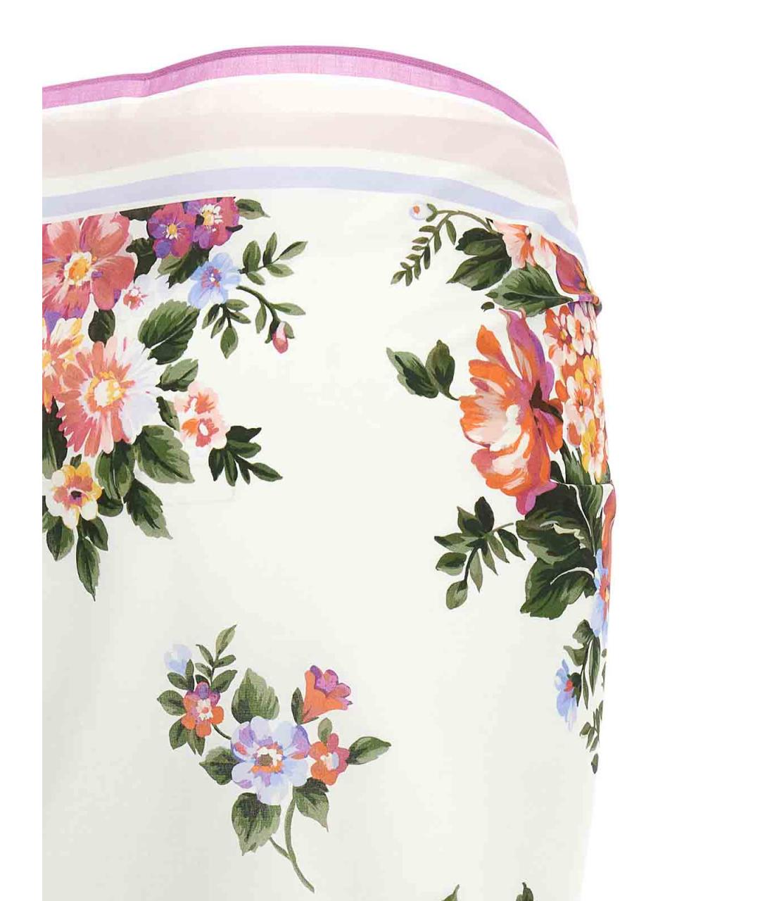 DOLCE&GABBANA Мульти хлопковая юбка миди, фото 4
