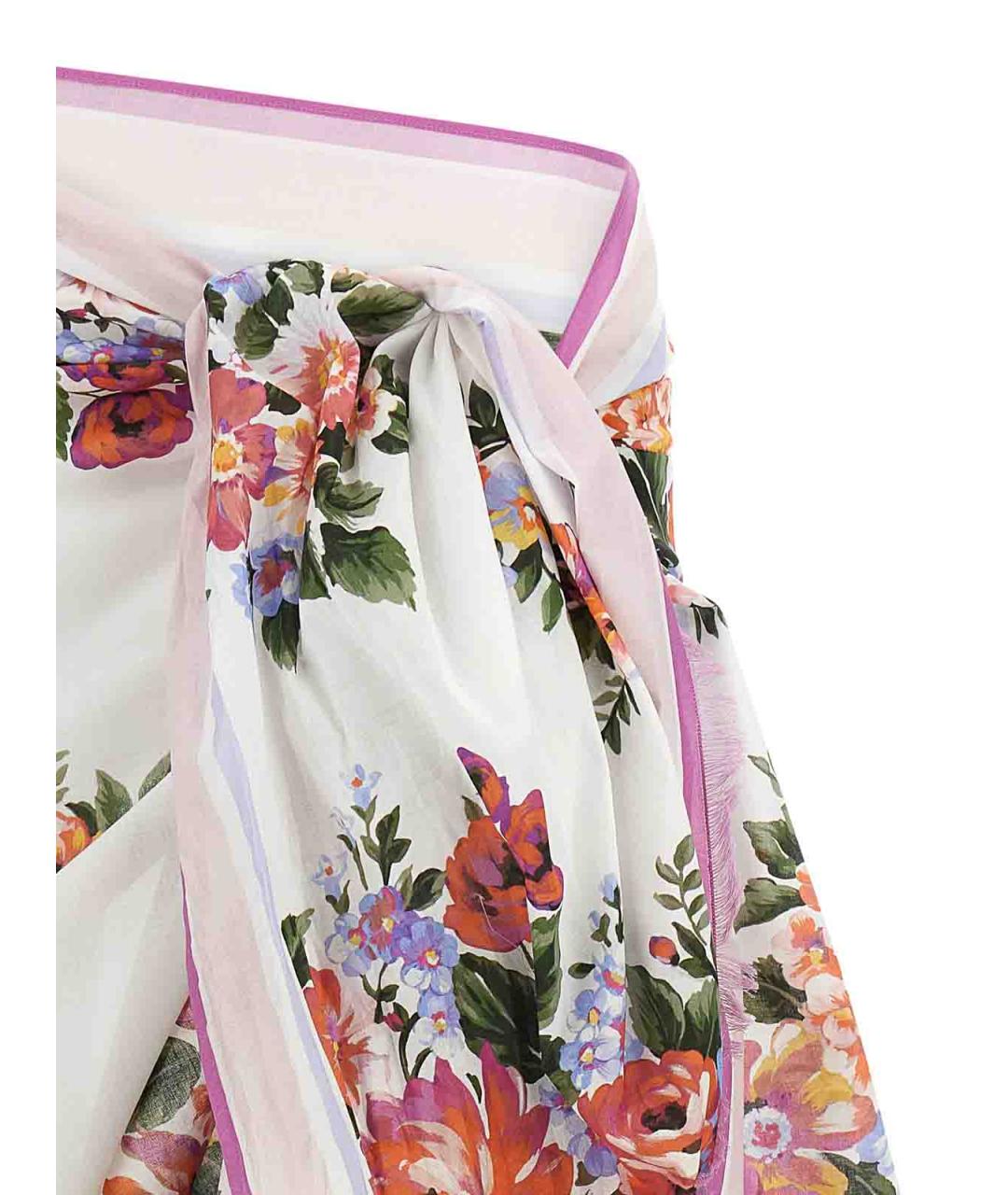 DOLCE&GABBANA Мульти хлопковая юбка миди, фото 3