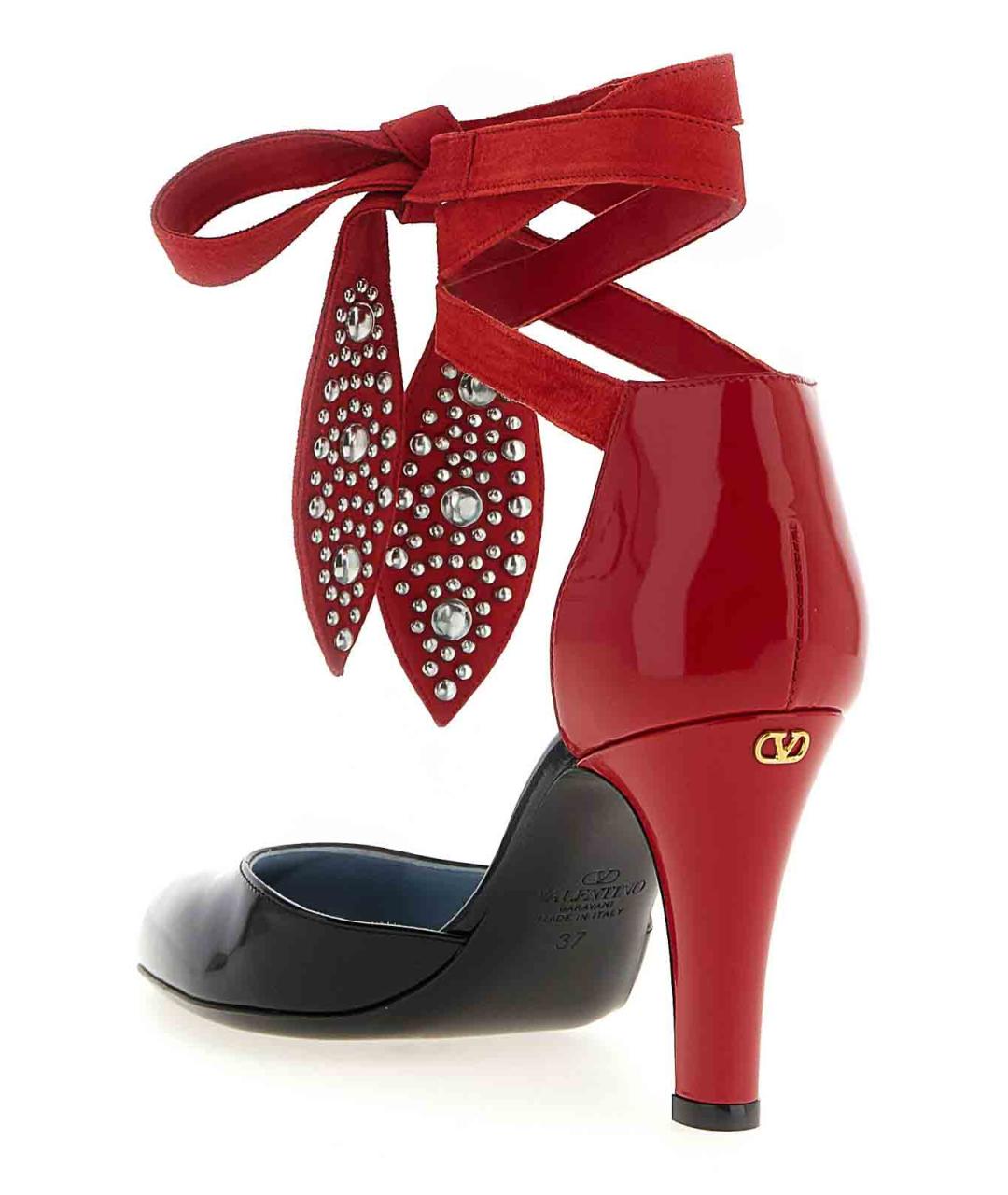 VALENTINO Мульти кожаные босоножки, фото 3