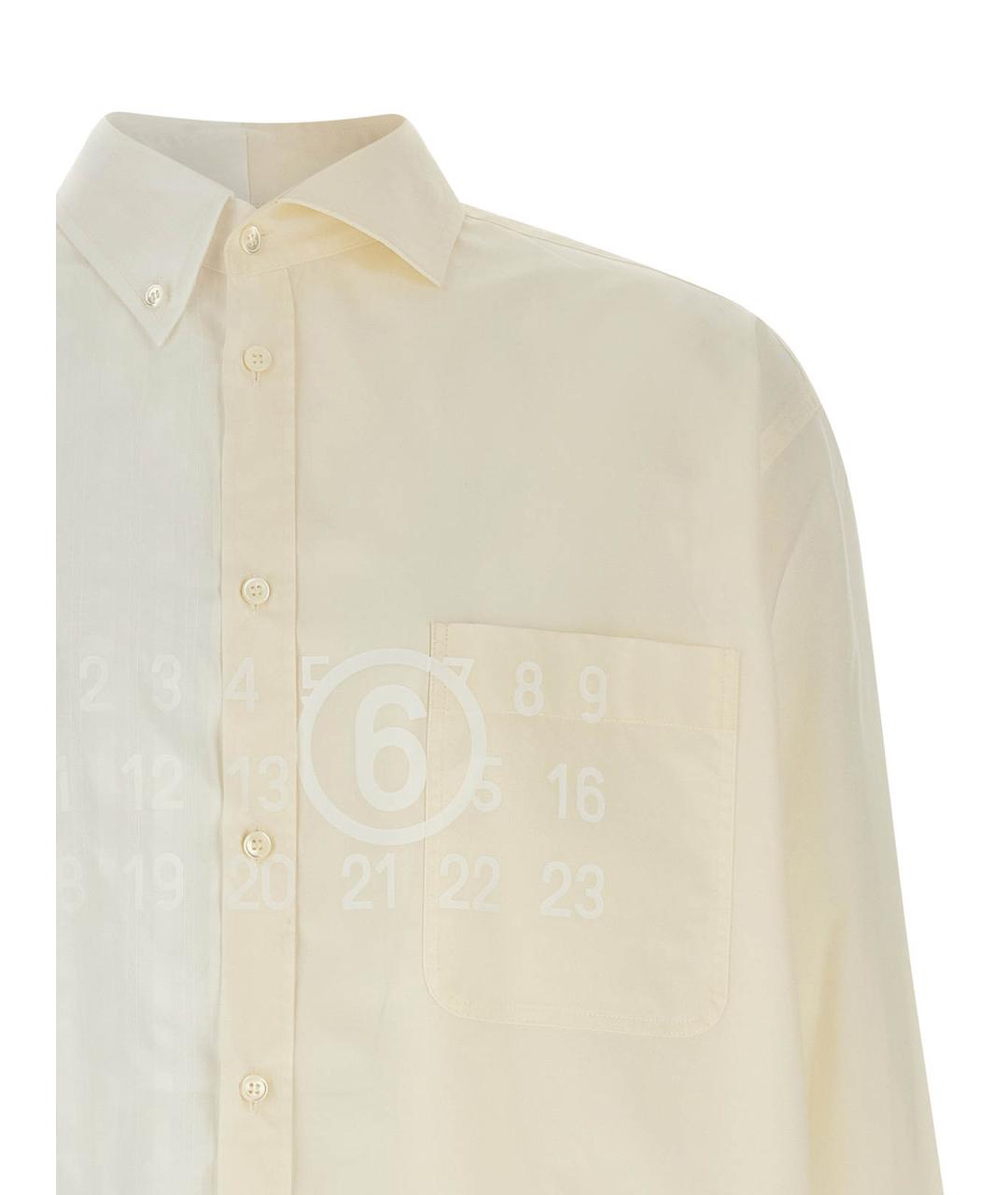 MM6 MAISON MARGIELA Мульти хлопковая классическая рубашка, фото 3