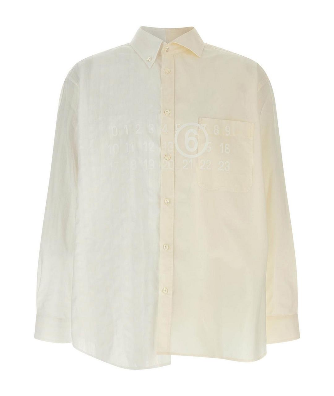 MM6 MAISON MARGIELA Мульти хлопковая классическая рубашка, фото 1