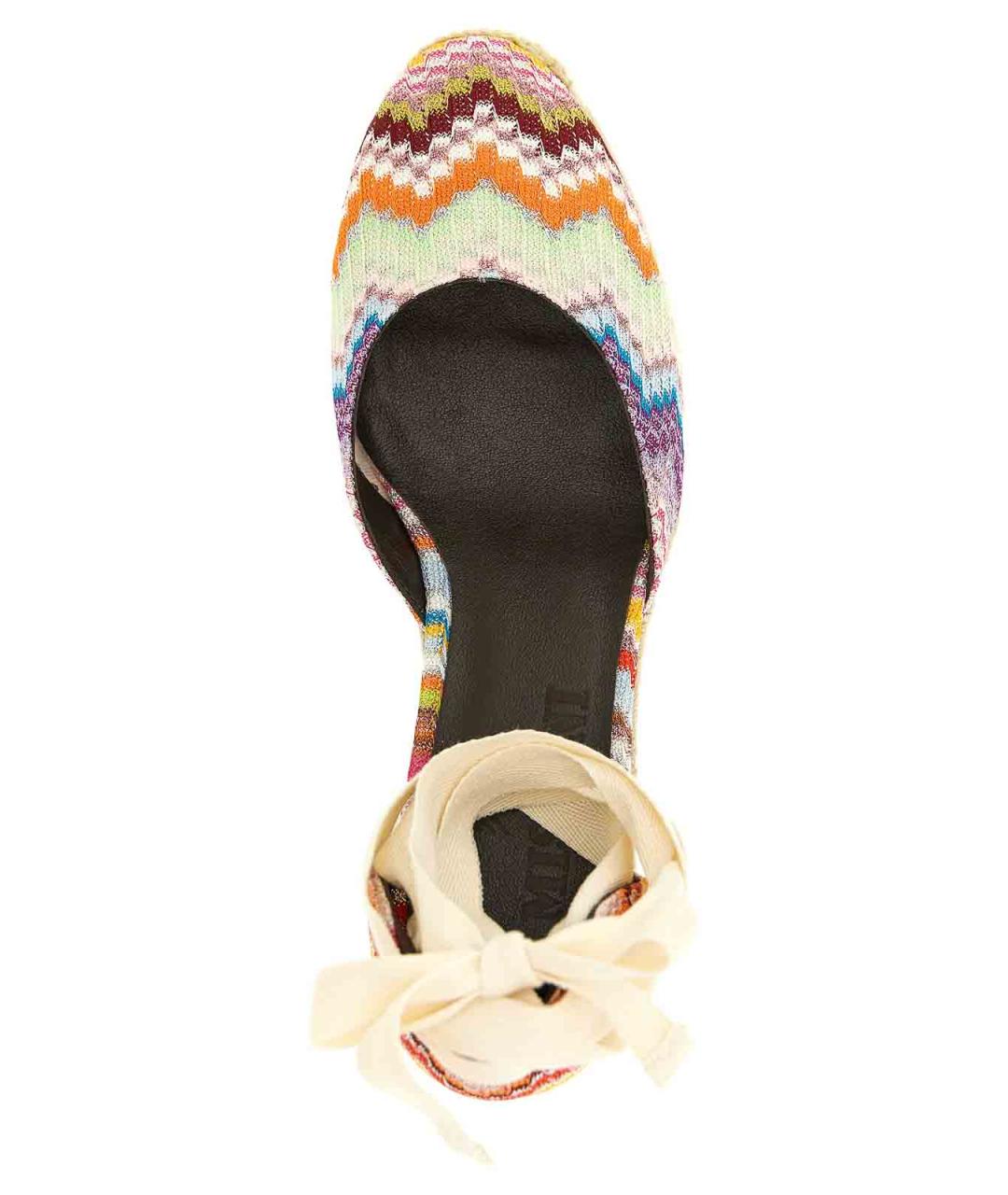 MISSONI Мульти текстильные босоножки, фото 4