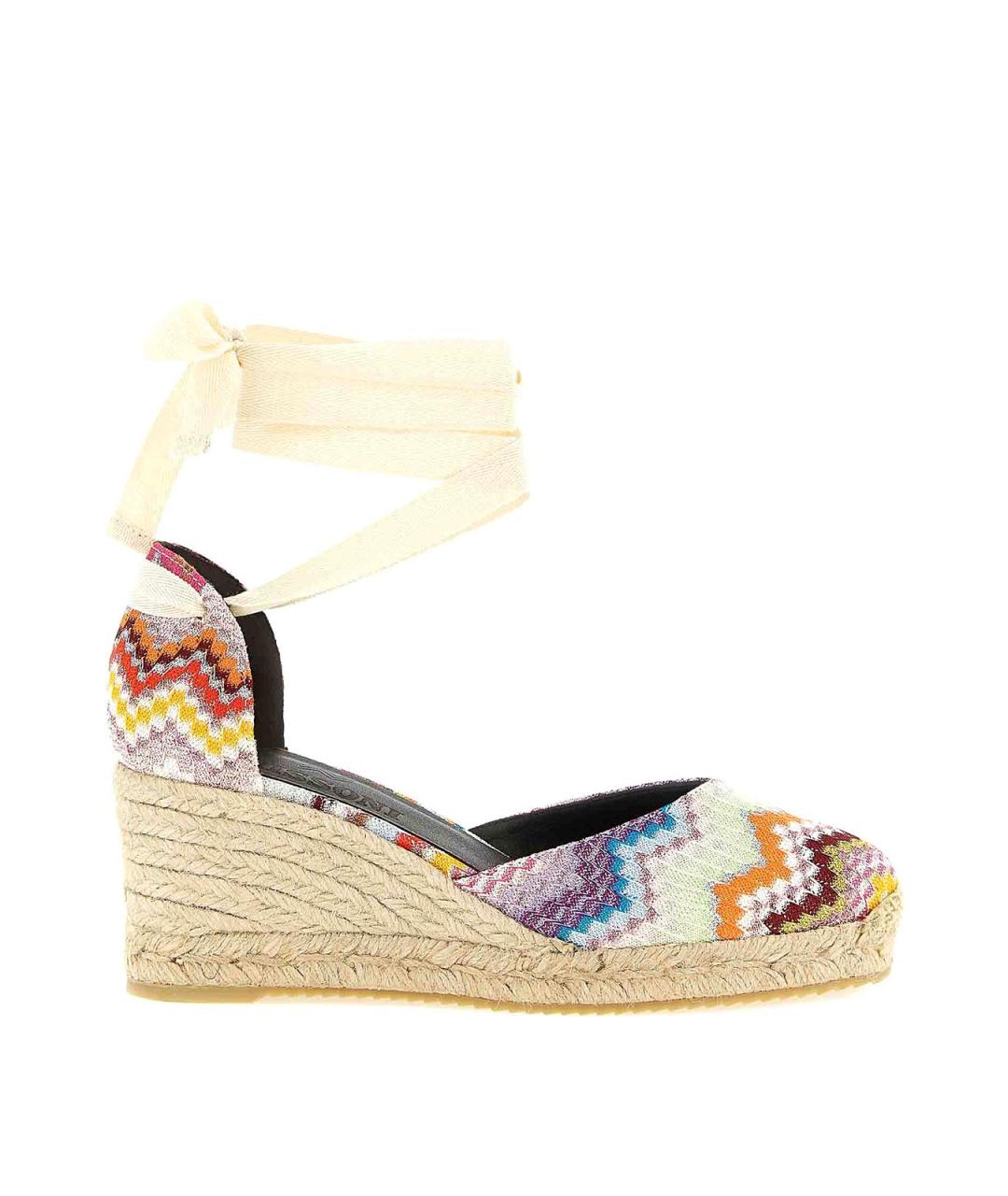 MISSONI Мульти текстильные босоножки, фото 1