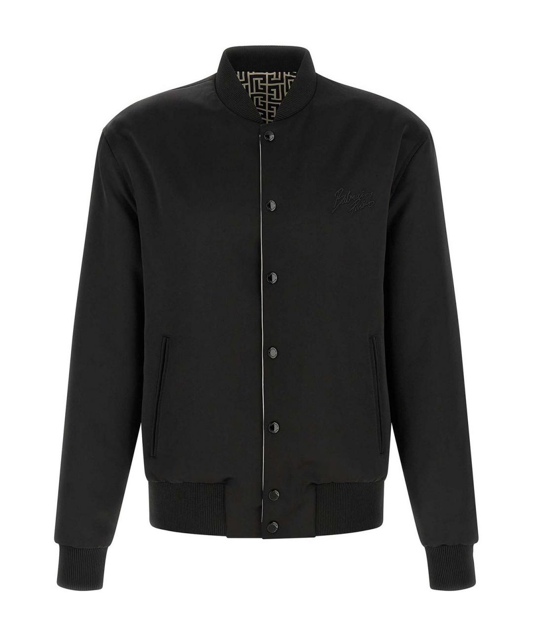 BALMAIN Черная полиамидовая куртка, фото 2