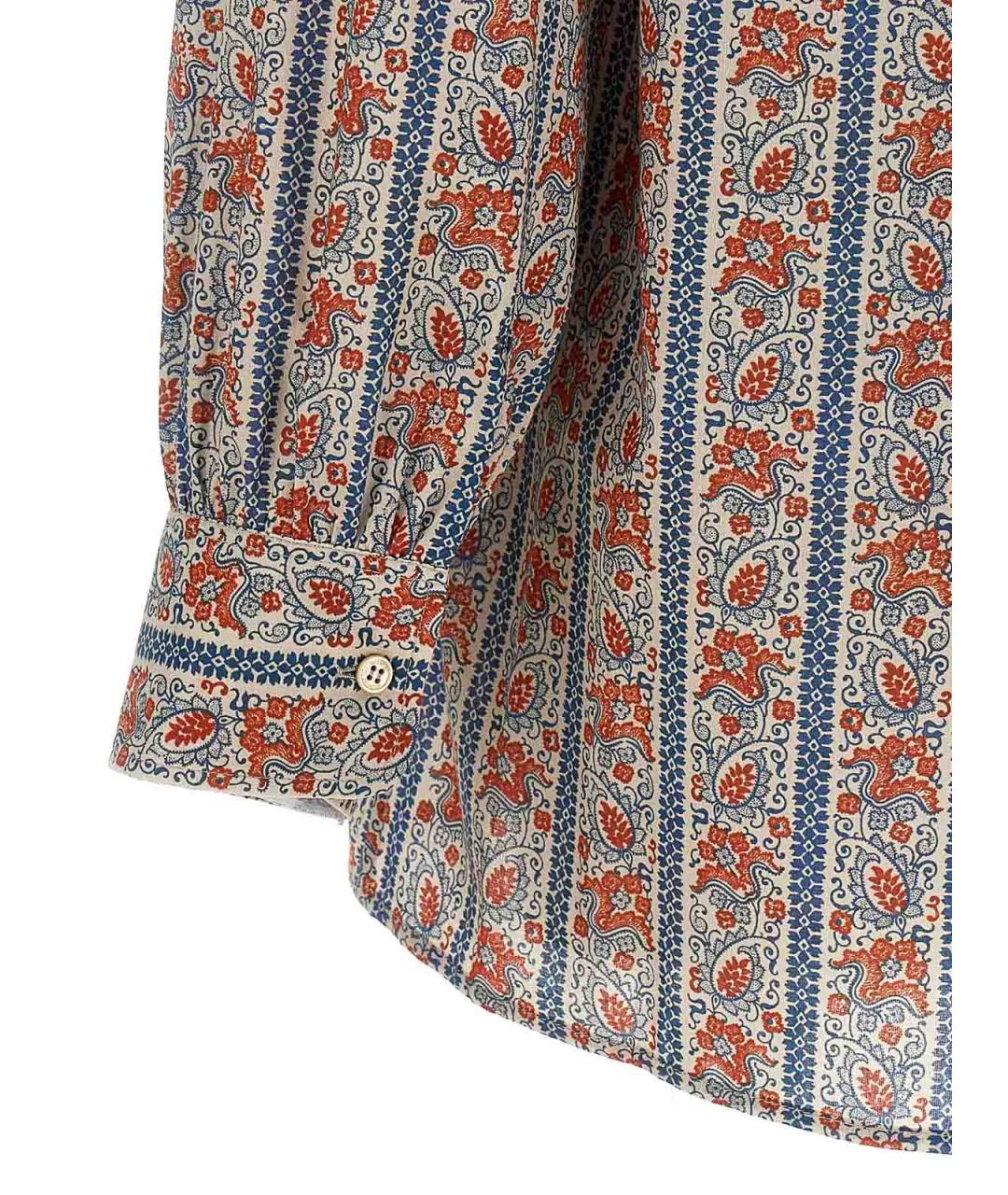 VALENTINO Мульти хлопковая кэжуал рубашка, фото 4