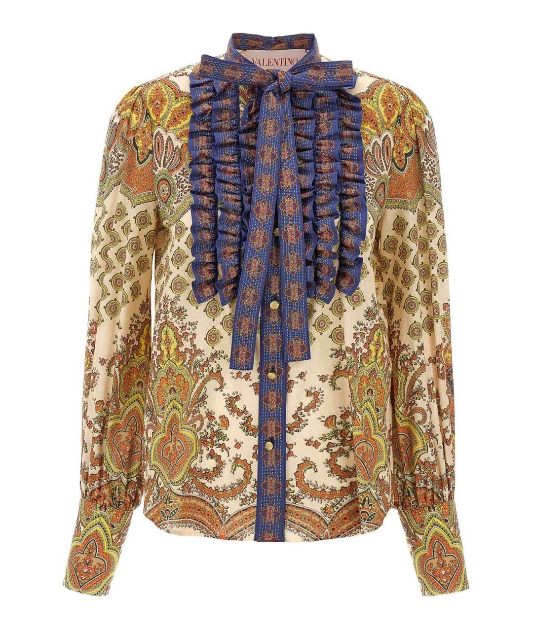 VALENTINO Мульти хлопковая рубашка, фото 1