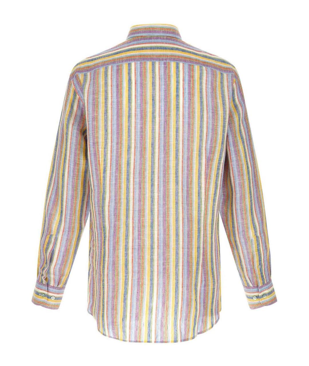 ETRO Мульти льняная классическая рубашка, фото 2