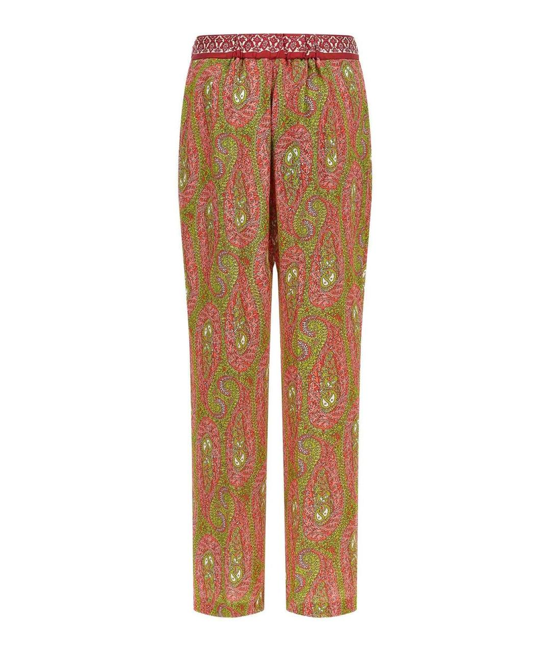 ETRO Мульти полиэстеровые брюки широкие, фото 2