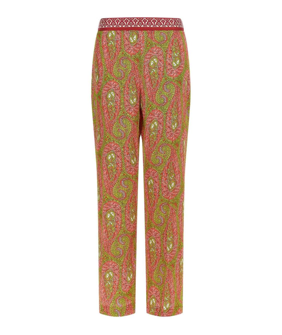 ETRO Мульти полиэстеровые брюки широкие, фото 1
