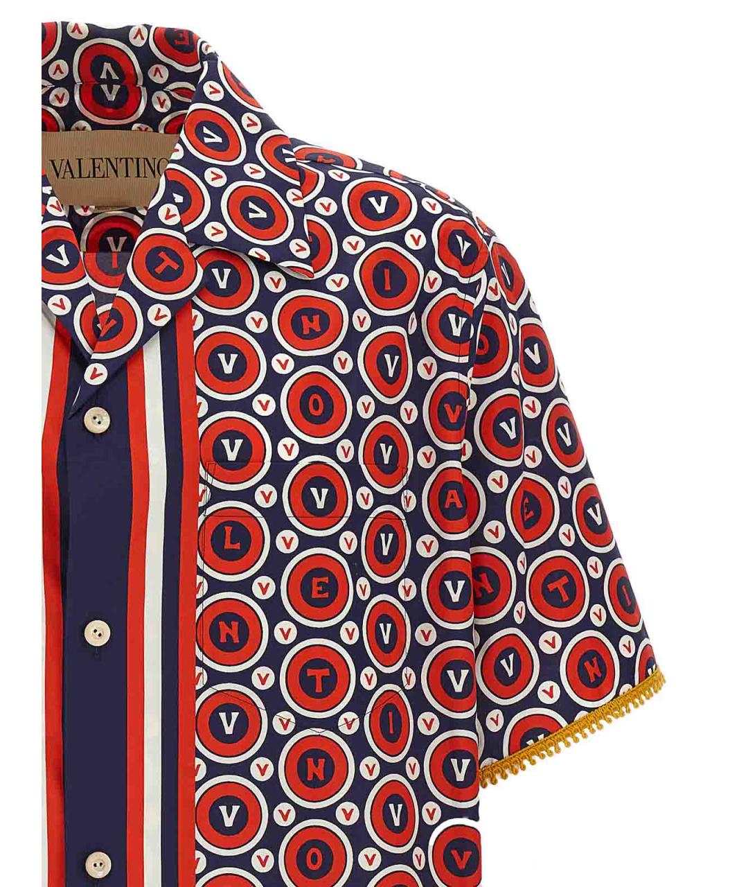 VALENTINO Мульти хлопковая кэжуал рубашка, фото 3
