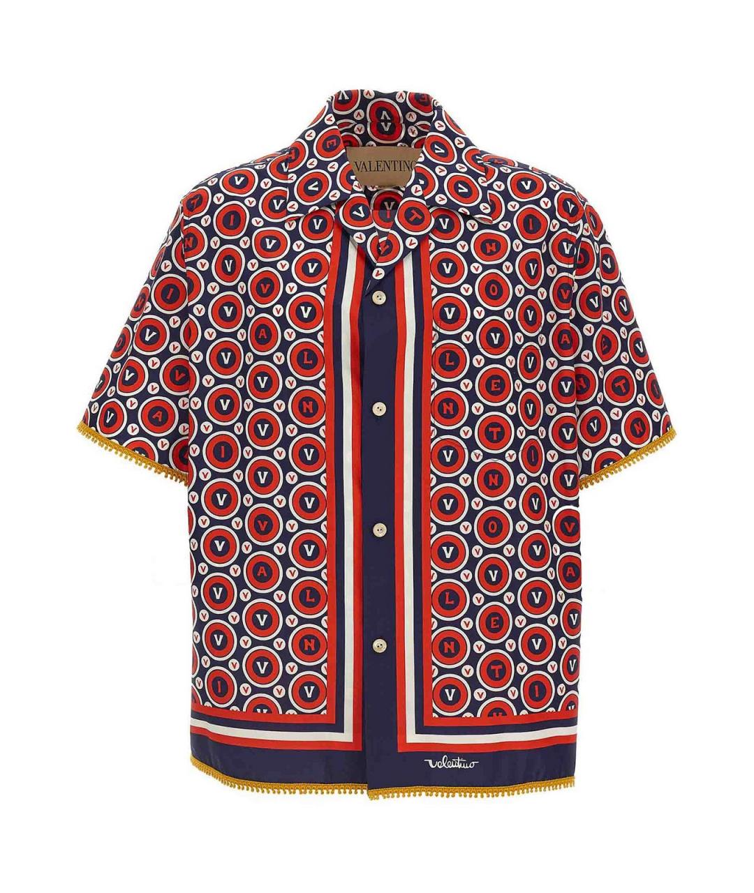 VALENTINO Мульти хлопковая кэжуал рубашка, фото 1