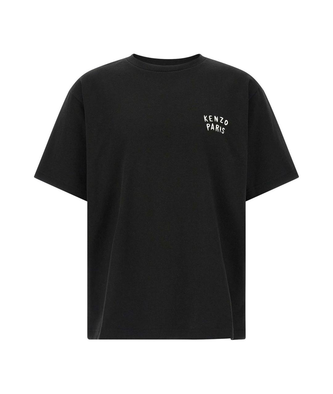 KENZO Черная хлопковая футболка, фото 1