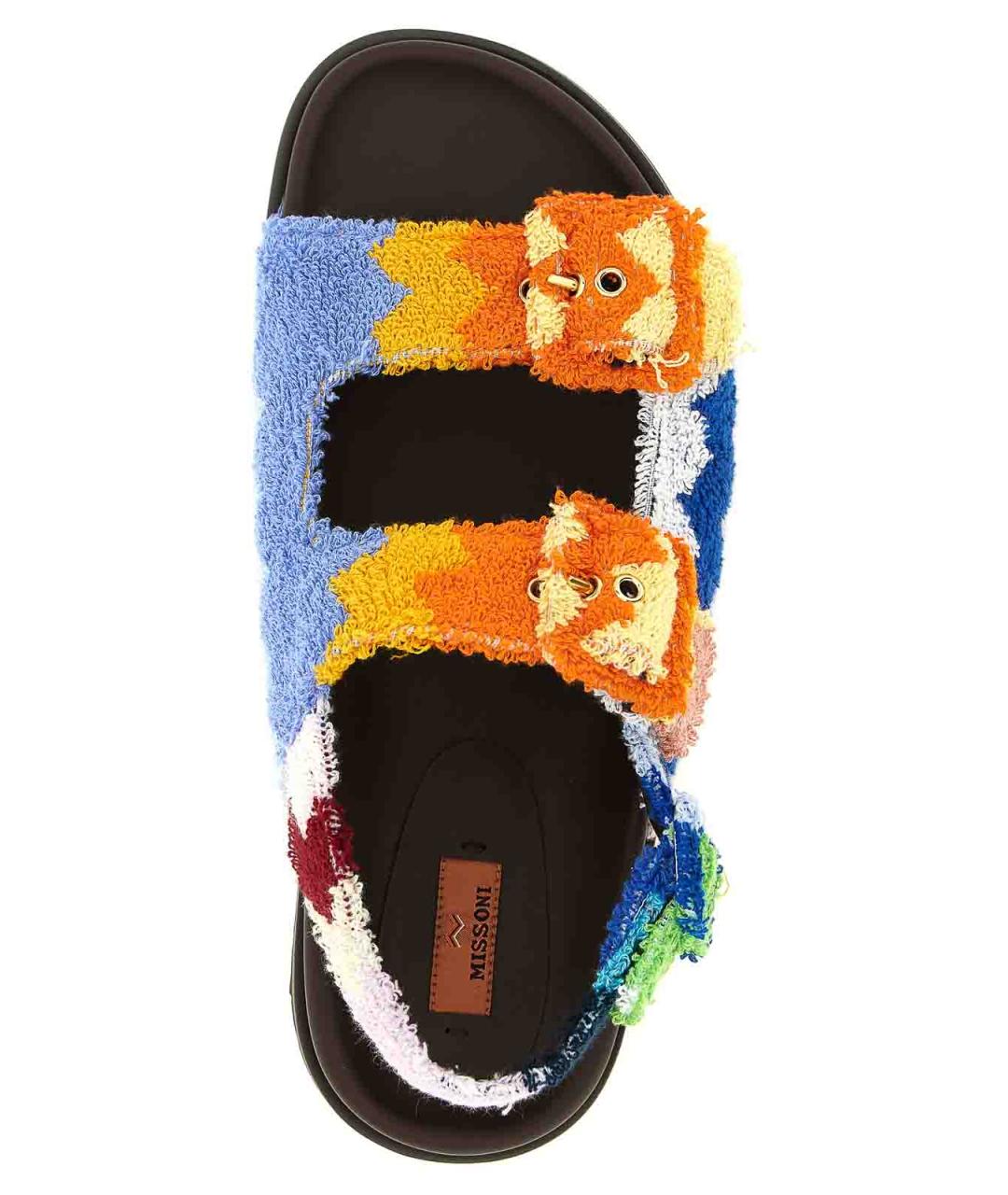 MISSONI Мульти текстильные босоножки, фото 4